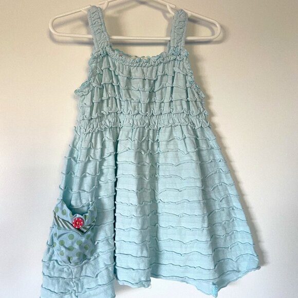Matilda Jane Light Blue Ruffle Dress - size 18-24M - Picture 1 of 5